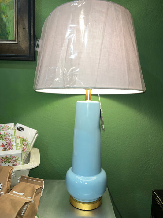 Pair Light Blue Lamp